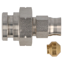 Slangände Rostfritt AN3 - Hane flair M10X1,0 QSP